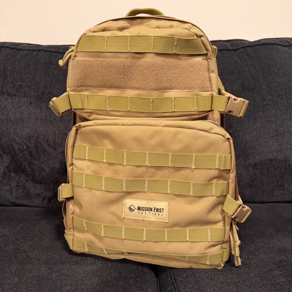 Mission First Tactical Backpack Ambush 40 Desert Sand Padded